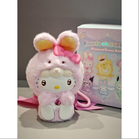 Hello Kitty Sanrio Characters Diamond Bunny Baby Plush Doll Series Hello kitty