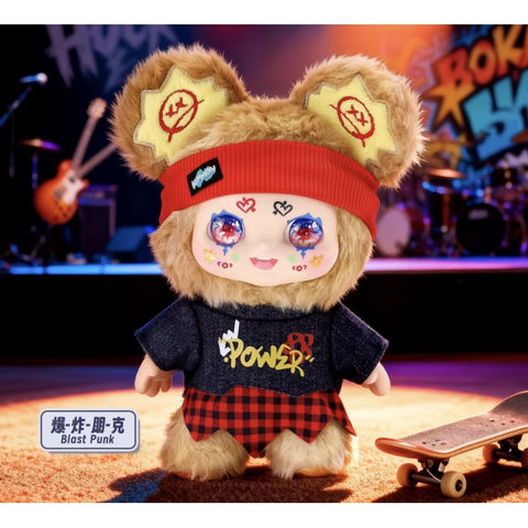 Kimmon Street Rock Plush Blind Box Series: Blast Punk (Confirmed Style)