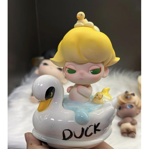 DIMOO Graffiti Duck Limited Figure White