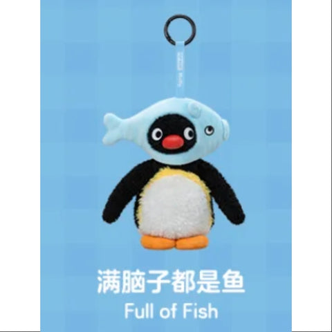 Baby MOLLY Pingu Happy Fishing Series Vinyl Plush Pendant Full of Fish