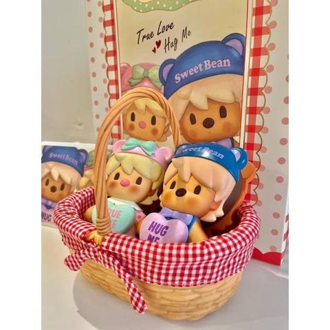 Sweet Bean Cookie Basket Figurine