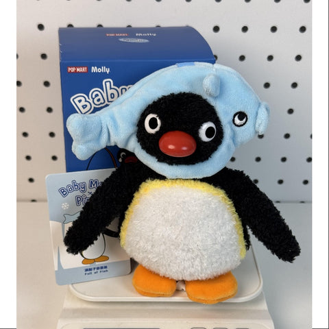 Baby MOLLY Pingu Happy Fishing Series Vinyl Plush Pendant Full of Fish