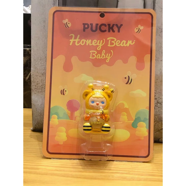 Figura Pucky POP MART Honey Bear Baby - Coleccionable 100% Adorable