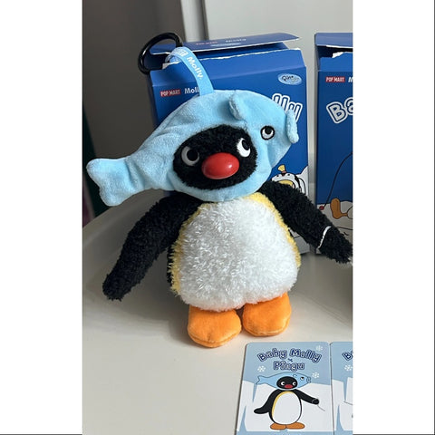 Baby MOLLY Pingu Happy Fishing Series Vinyl Plush Pendant Full of Fish