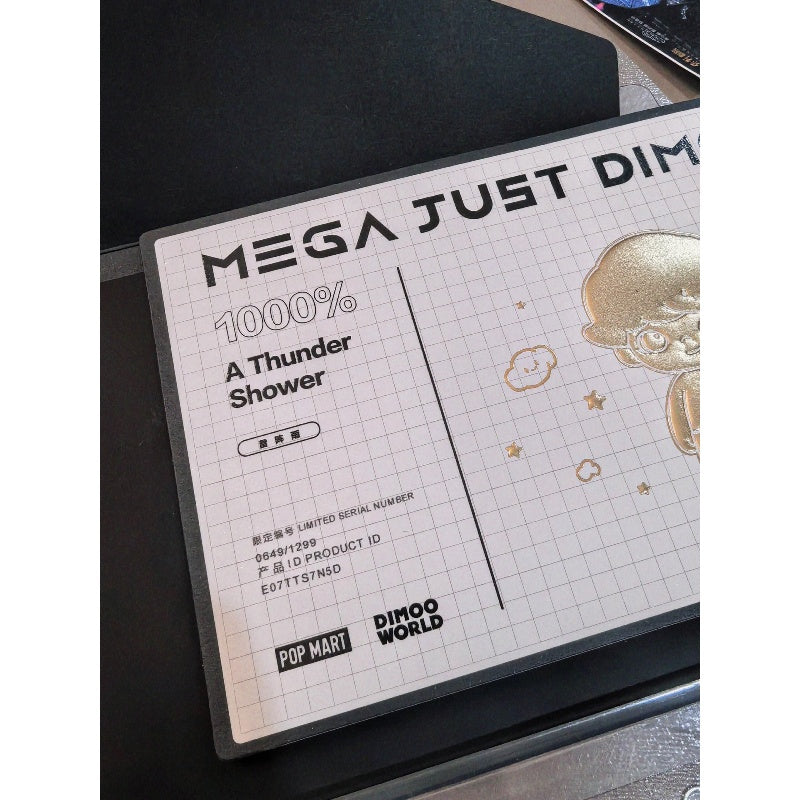 MEGA JUST DIMOO 1000% A Thunder Shower | All MEGA - POP MART