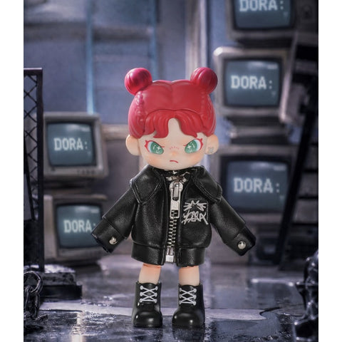 DORA Paw Print Block BJD Figure Blind Box Series: Dark Night Pioneer Cat (Confirmed Style)