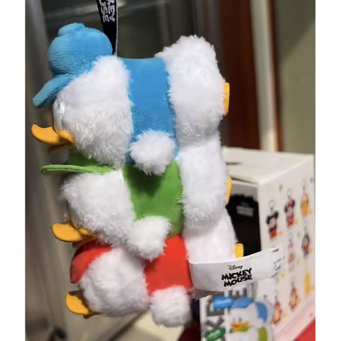 Mickey Family Cute Together Keychain Series Figures Secret Huey,Dewey,Andlouie（1/96）