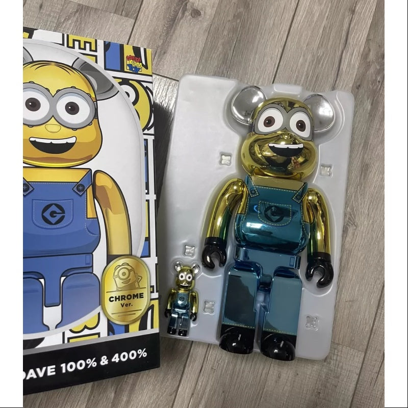 Bearbrick Minions Dave 400% & 100% Be@rbrick 2024 Limited – TOYSEZ