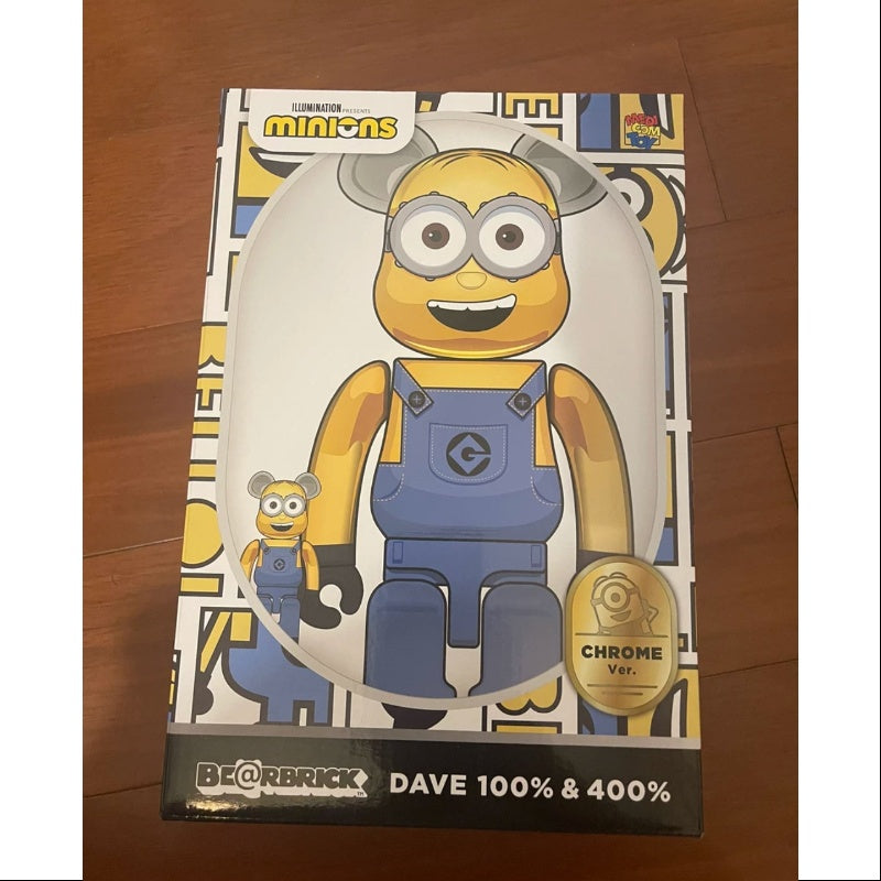 Bearbrick Minions Dave 400% & 100% Be@rbrick 2024 Limited – TOYSEZ