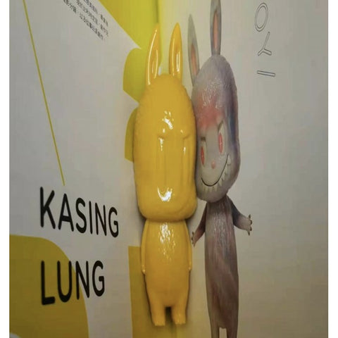 Labubu The Monsters Flatten Yellow 2021 Limited Edition