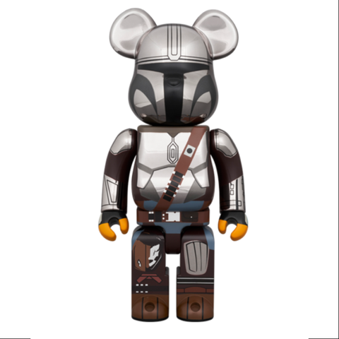 Bearbrick Star War the Mandalorian Chrome Ver.400% & 100% Be@rbrick 2024 Limited