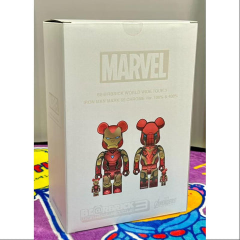 Bearbrick Iron Man Mark 85 Chrome Ver.400% & 100% Be@rbrick 2024 Limit –  TOYSEZ