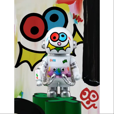 MEGA SPACE MOLLY 400% Jon Burgerman Space Cadets Series Secret CASH 2025 Limited Edition