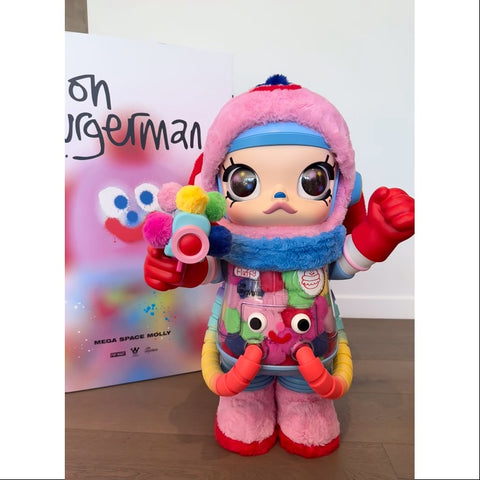 アイドル MEGA SPACE MOLLY 1000% Jon Burgerman Pop Mart Mega Space Molly 1000% Jon Burgerman 1000% - US