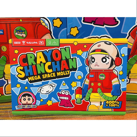 MEGA SPACE MOLLY 400% & 100% Crayon Shinchan 2025 Limited Edition