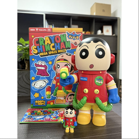MEGA SPACE MOLLY 400% & 100% Crayon Shinchan 2025 Limited Edition