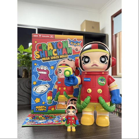 MEGA SPACE MOLLY 400% & 100% Crayon Shinchan 2025 Limited Edition