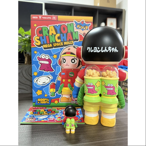 MEGA SPACE MOLLY 400% & 100% Crayon Shinchan 2025 Limited Edition