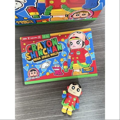 MEGA SPACE MOLLY 400% & 100% Crayon Shinchan 2025 Limited Edition