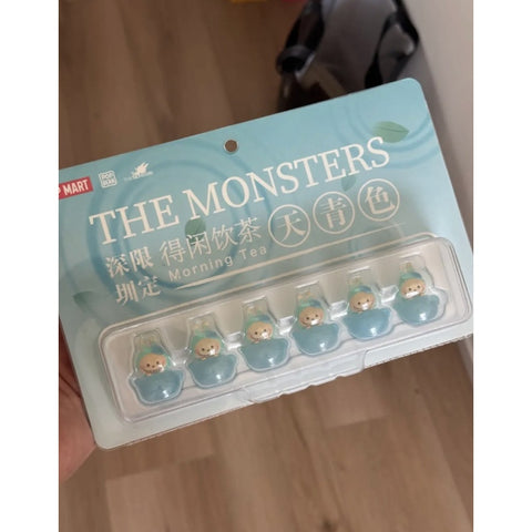 Labubu The Monsters Morning Tea Pop Bean Blue Set 2023 Limited Edition