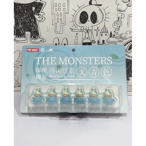 Labubu The Monsters Morning Tea Pop Bean Blue Set 2023 Limited Edition