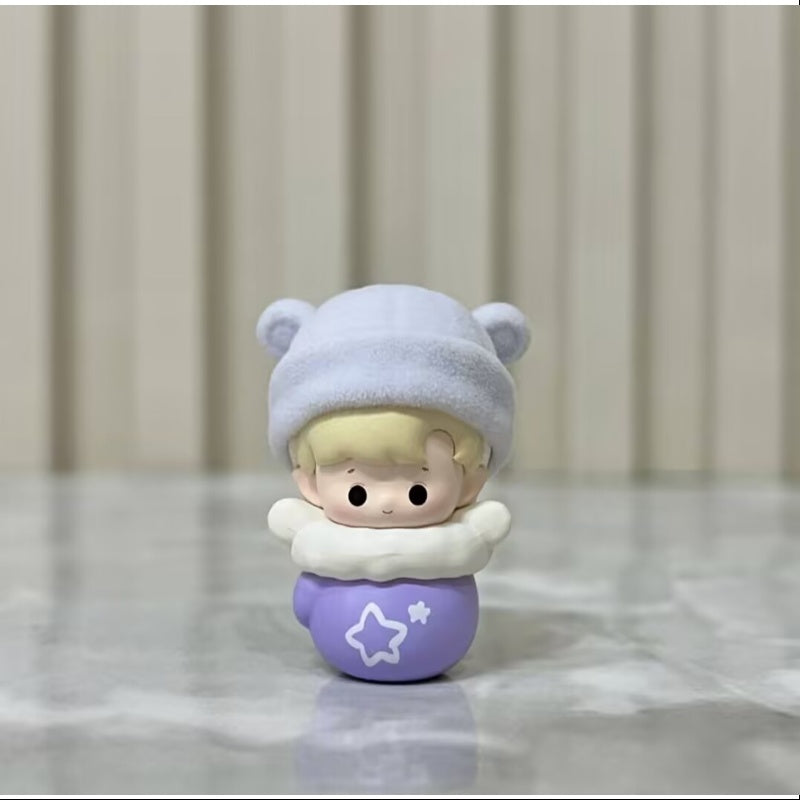 Hacipupu Pop Beans Fluffy & Cozy Series Snug Purple Mittens