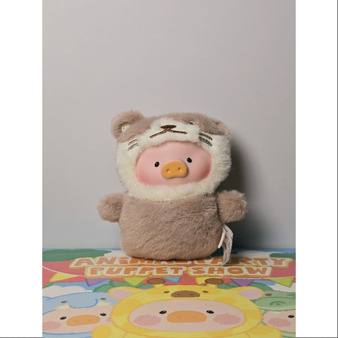 LuLu the Piggy Animal Party Puppet Show PVC Face Plush Keychain Whole Set Opened
