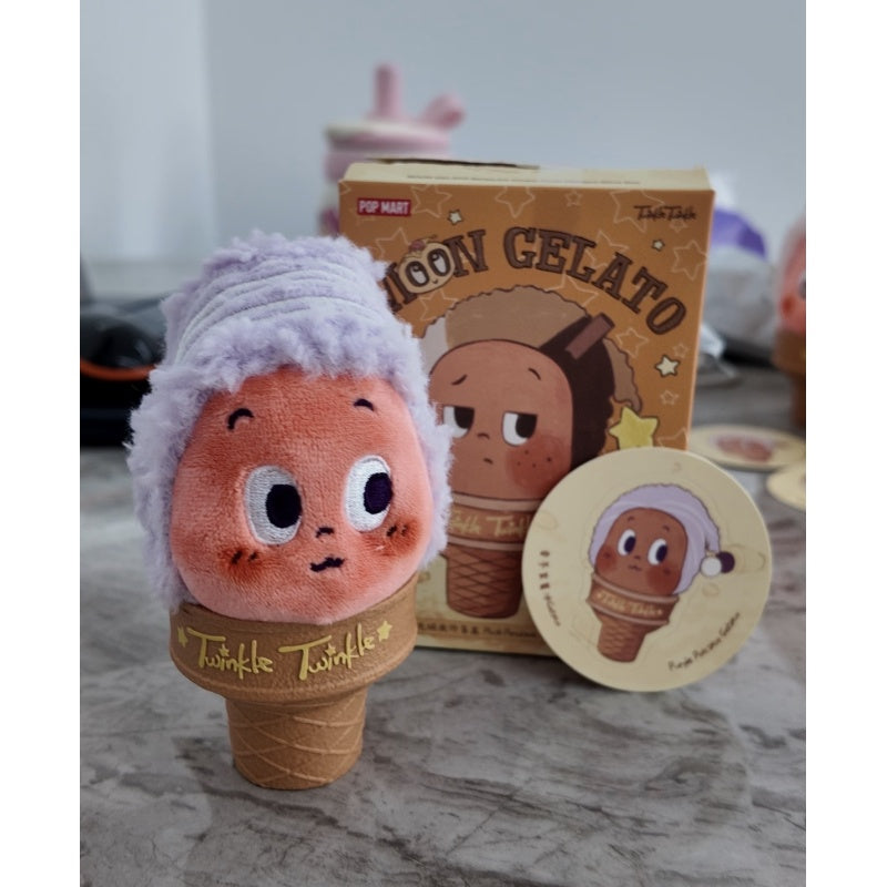 Twinkle Twinkle Moon Gelato Ice Cream Plush Pendant Blind Box Series: Purple Potato Gelato (Confirmed Style)