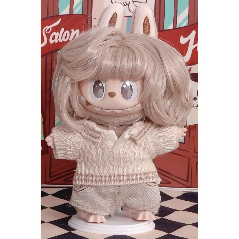 Labubu The Monsters Hair Salon Vinyl Plush Pendant Blind Box Series: Warm Oat (Confirmed Style)