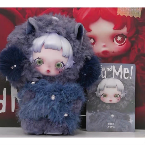 Skullpanda You Found Me Series Plush Doll Pendant Cerberus