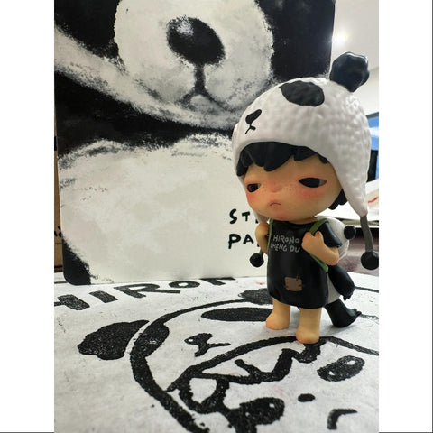 Hirono Stray Panda Art Toy Figurine 2024 Chengdu LIMITED