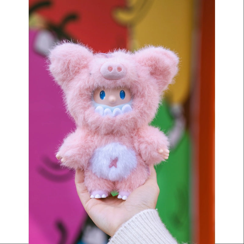 FARMER BOB Ani-Monster Series Vinyl Plush Pendant PIGGY-MONSTER BOB