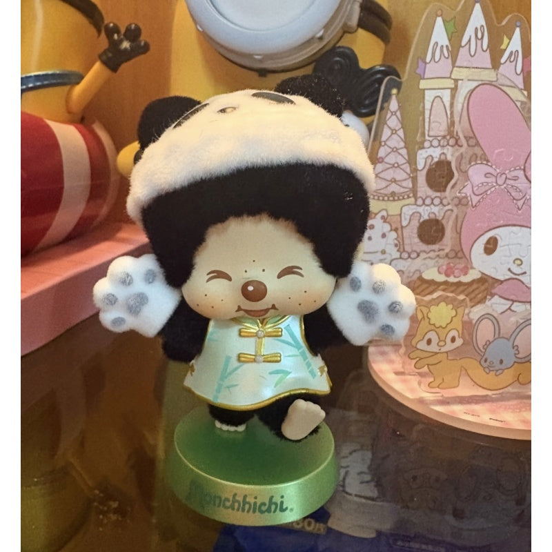 Monchhichi Global Journey Blind Box Series: Chubby Panda (Confirmed Style)