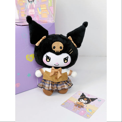 Kuromi School Life Vinyl Plush Pendant Series Mocha