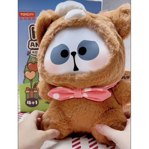Mr.PA Animal Party 400% Plush Doll Blind Box Series: Pig (Confirmed Style)