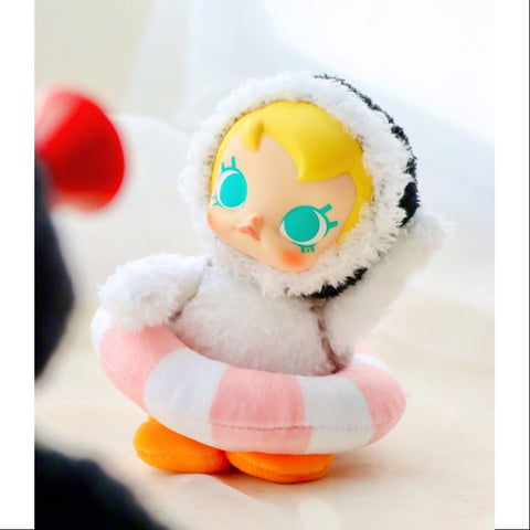 Baby MOLLY Pingu Happy Fishing Series Vinyl Plush Pendant Don't Wanna Go Home