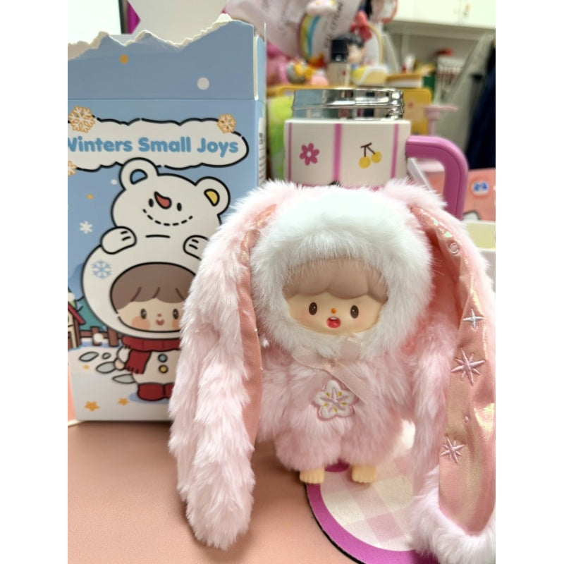 zZoton Winter's Small Joys Vinyl Plush Pendant Blind Box Series: Shiny Bunny (Confirmed Style)
