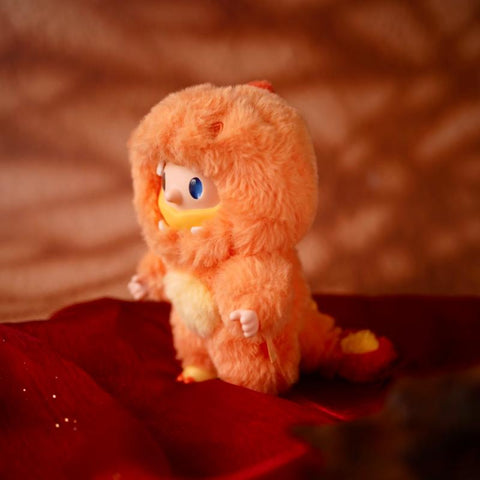 FARMER BOB Ani Dragon Mirage Vinyl Push Blind Box Series: Ember Flame Bob (Confirmed Style)