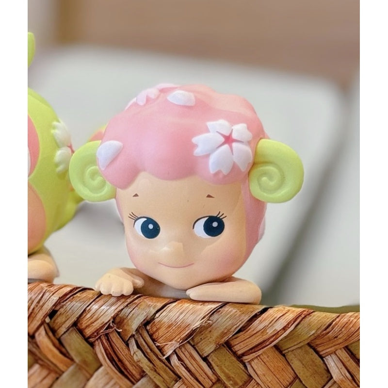 Sonny Angel HIPPERS Cherry Blossom Blind Box Series: Sheep (Confirmed Style)
