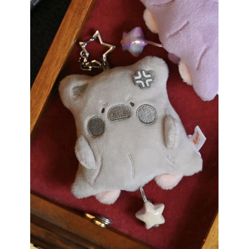 LuLu the Piggy Horror Story Moody Boo Plush Keychain Blind Box Series: Stingy Ghost (Confirmed Style)