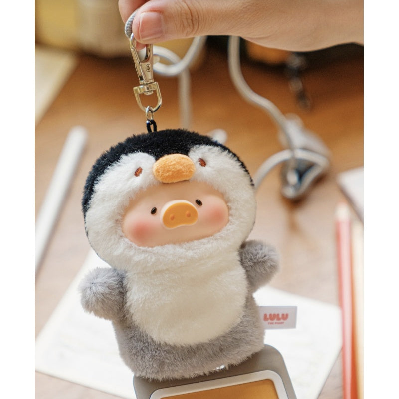 LuLu the Piggy Cutest Butler PVC Face Plush Keychain Blind Box Series: Penguin (Confirmed Style)