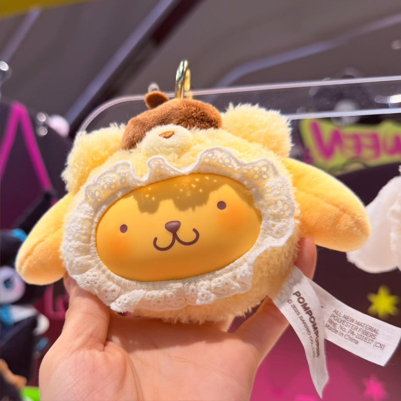 Pompompurin Sanrio Characters Fluffy Teddy Bear Plush Pendant Series Pompompurin