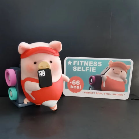 LuLu the Piggy The Fitness Club Series Secret Fitness Selfie