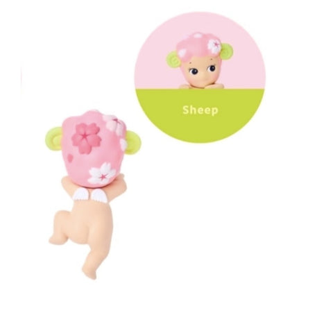 Sonny Angel HIPPERS Cherry Blossom Blind Box Series: Sheep (Confirmed Style)