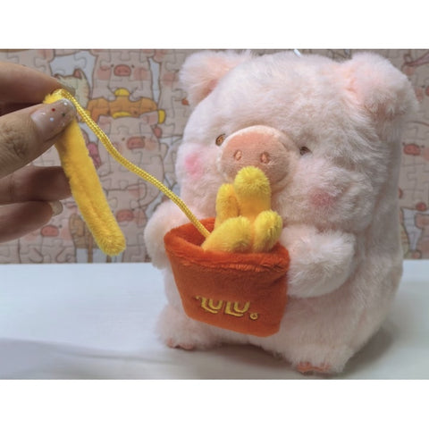 LuLu the Piggy LuLu Deliver Plush Blind Box Series: French Fry Thief (Confirmed Style)