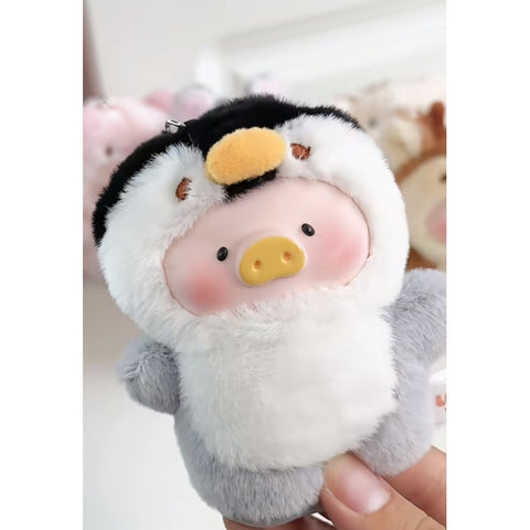 LuLu the Piggy Cutest Butler PVC Face Plush Keychain Blind Box Series: Penguin (Confirmed Style)