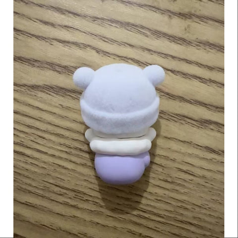 Hacipupu Pop Beans Fluffy & Cozy Series Snug Purple Mittens