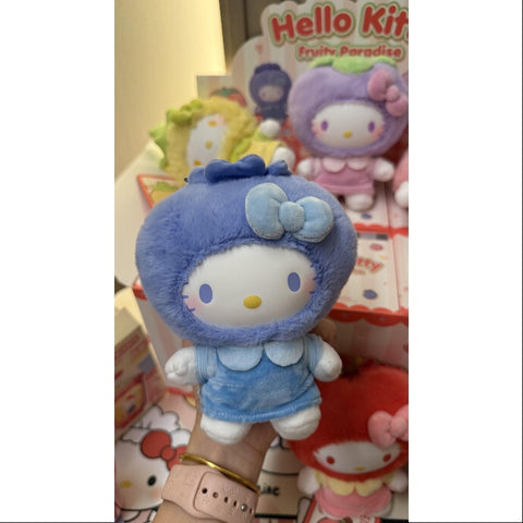 Hello Kitty Fruity Paradise Vinyl Plush Pendant Series Blueberries