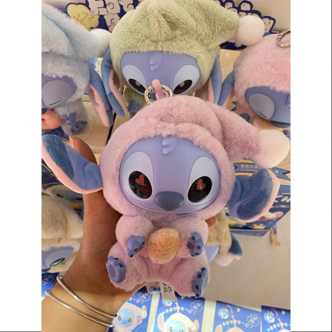 Disney Stitch Eat Something Before Sleep Series Vinyl Plush Pendant Strawberry Sweetene