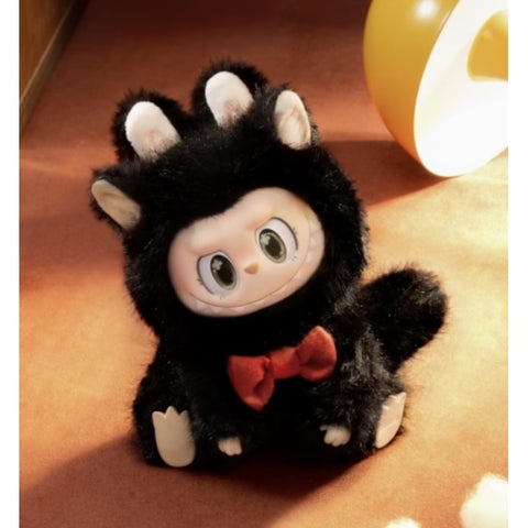 Labubu The Monsters Cat Mode On Vinyl Plush Pendant Blind Box Series: Midnight Kitty (Confirmed Style)